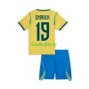 Fußballtrikots Brasilien Endrick 19 Kinder Heim Trikotsatz WM 2026